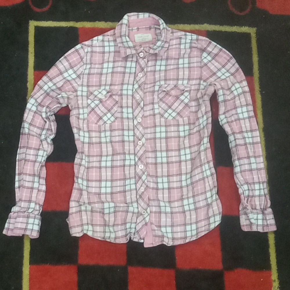 Weatherproof vintage plaid button up (S)
